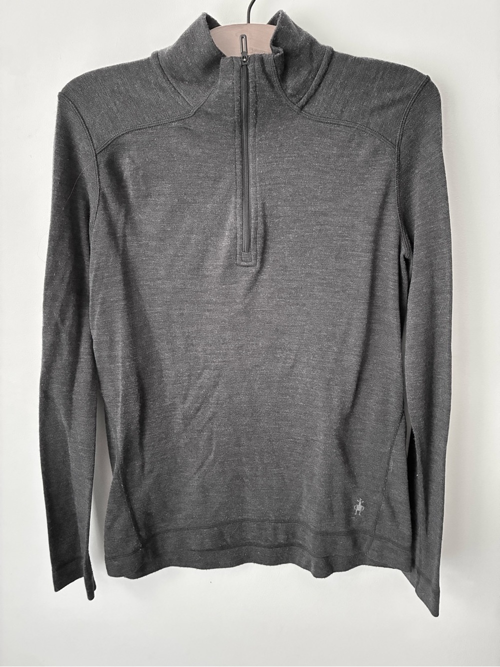 Smartwool Jacket Women’s Large Gray Full Zip 100% Merino Wool